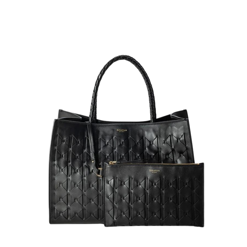 Sac Cabas 1928 en Mosaico noir  - Serapian