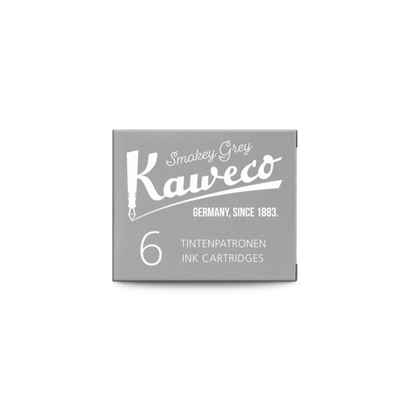 Cartouches d'encre, lot de 6, Gris - Kaweco