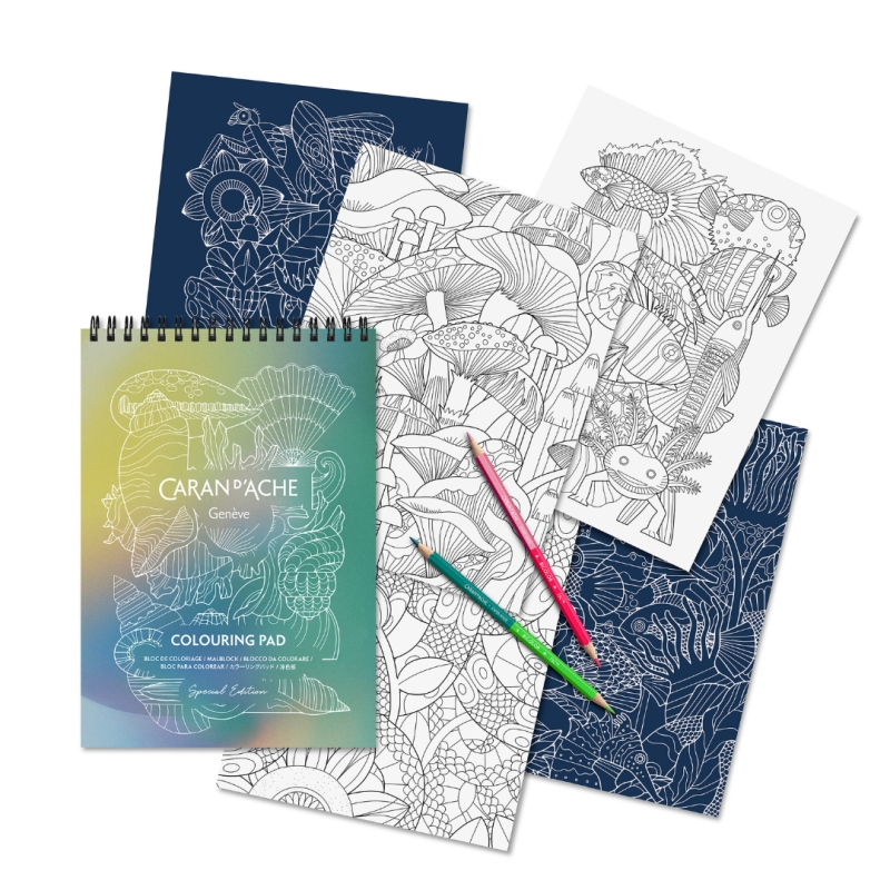 Bloc de Coloriage A5 CLAIM YOUR STYLE – Edition Spéciale - Caran d'Ache