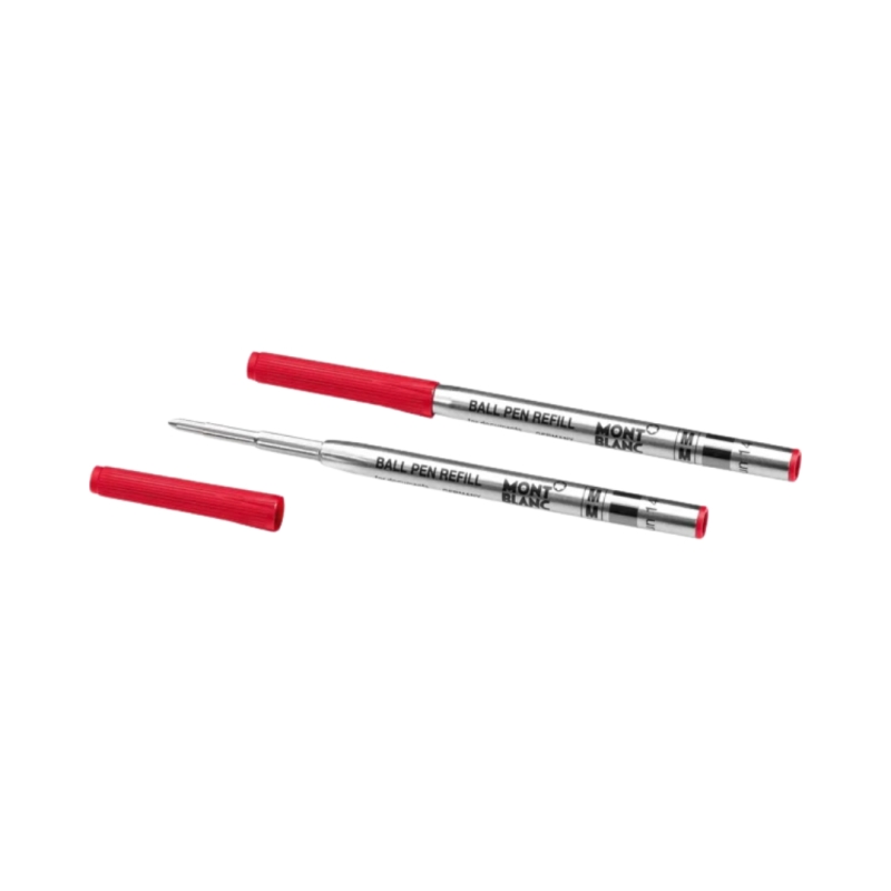 2 recharges Stylo Bille Rouge - Modena Red - Montblanc