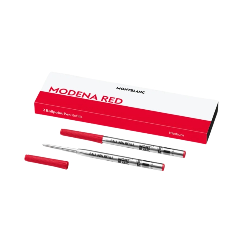 2 recharges Stylo Bille Rouge - Modena Red - Montblanc