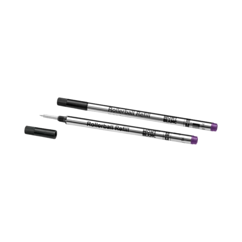 2 recharges Stylo Rollerball Violet - Amethyste Purple - Montblanc