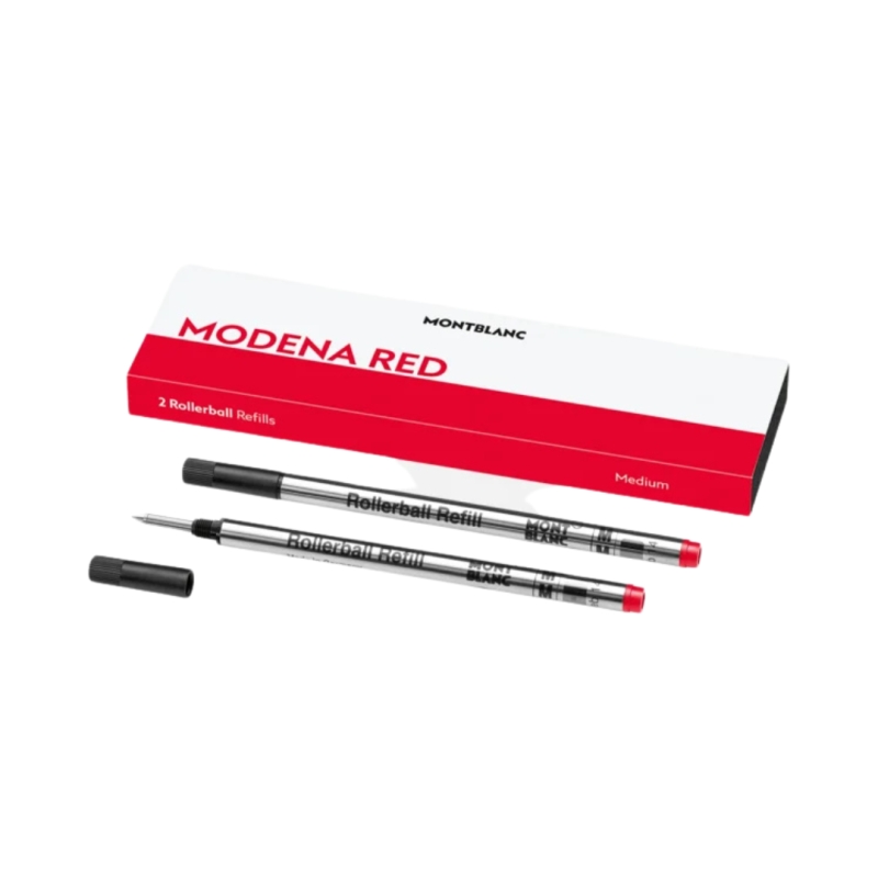 2 recharges Stylo Rollerball Rouge - Modena Red - Montblanc