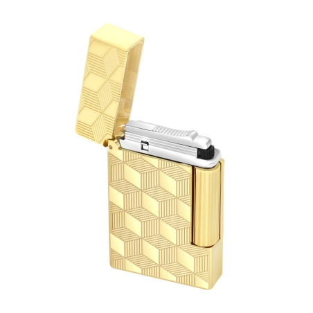 Briquet Initial Cube Doré - S.T. Dupont