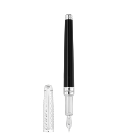 Stylo Plume Line D Eternity Medium X Noir et Palladium - S.T. Dupont