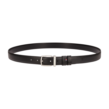 Ceinture Line D Réversible - 30mm noir lisse et grainé - St Dupont